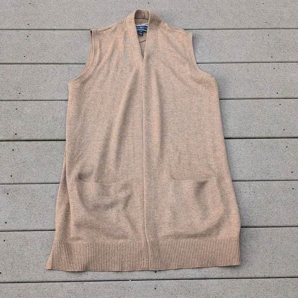 Karen Scott Open Front Sweater Vest - Picture 4 of 8